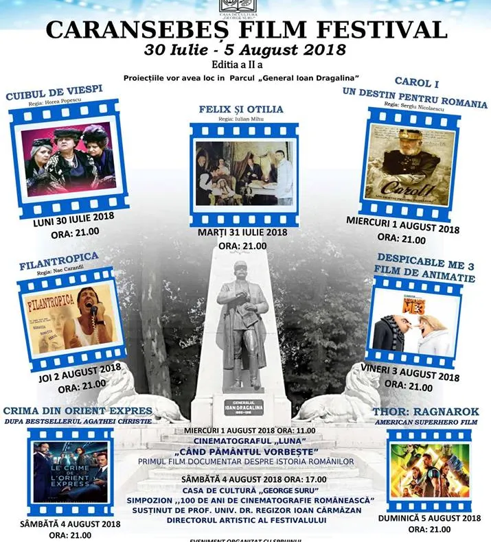 Festival de film la Caransebeș, printre platani