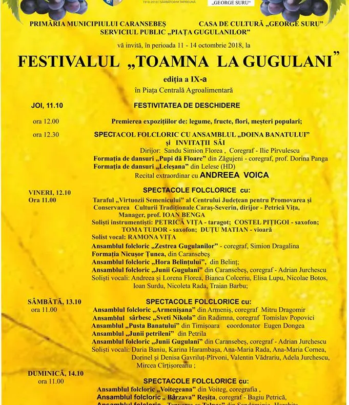 A venit ”Toamna la gugulani”