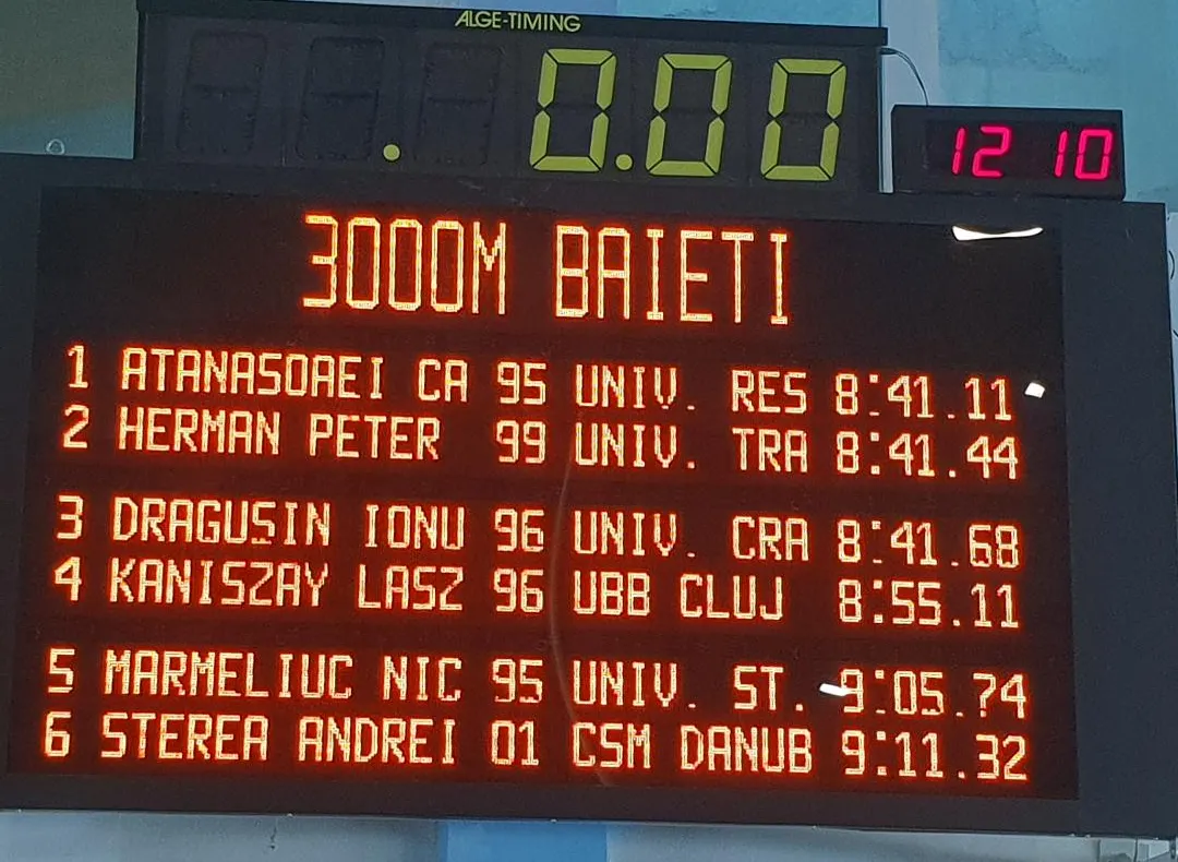 CS Universitatea Reșița campioană la 3.000 m