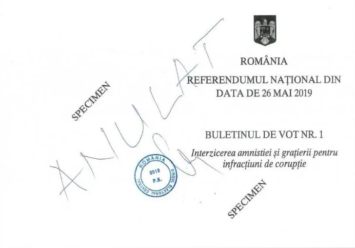 Referendum 2019 întrebări. Cum se votează pe 26 mai și cum arată buletinele de vot?