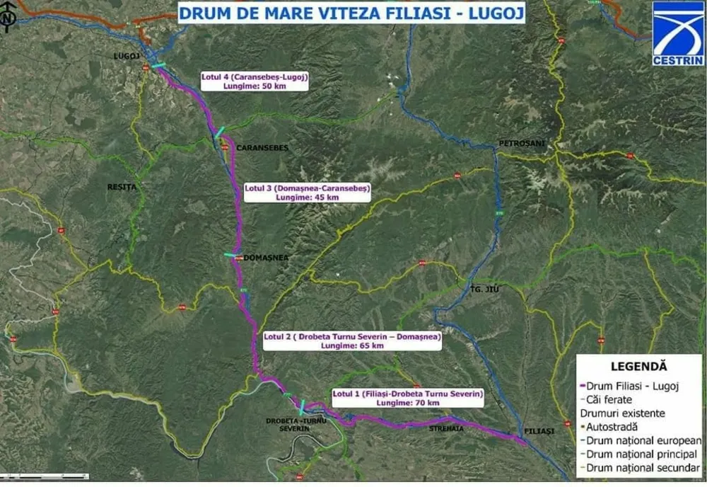 Drum expres sau autostradă prin Caraș-Severin