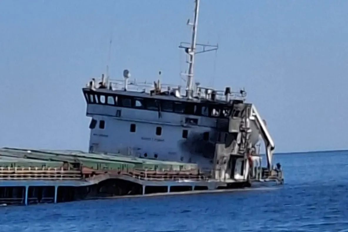 Nava lovită de drone care venea spre Constanța s-a scufundat în Marea Neagră