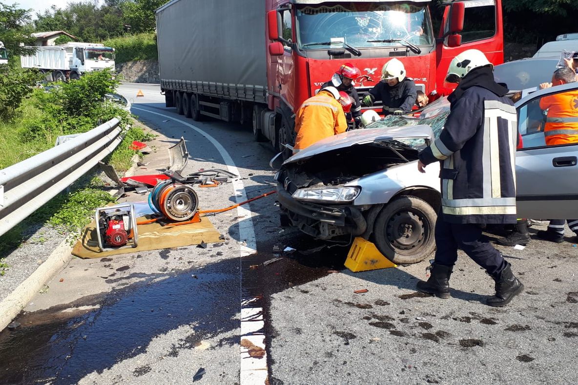 Accident mortal pe DN 6 FOTO