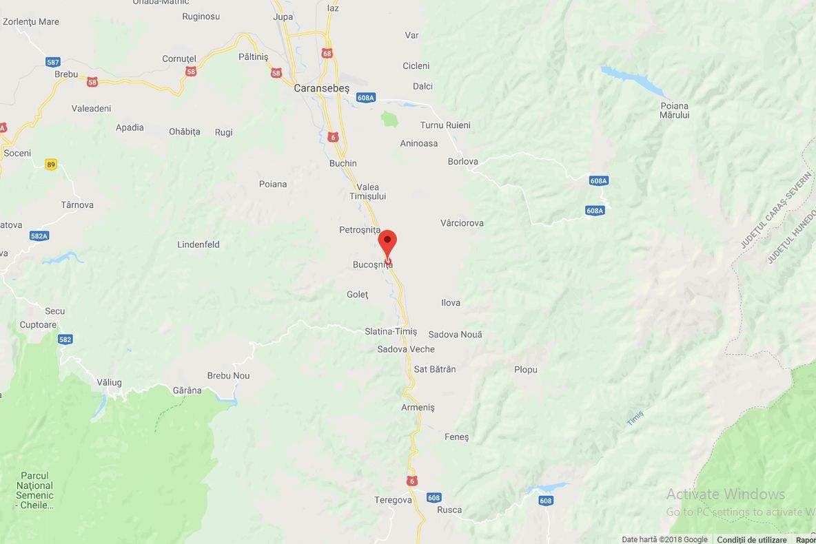 Circulație îngreuiată pe DN 6, un TIR a derapat