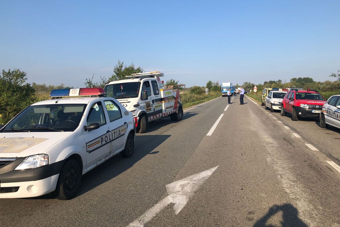 Accident grav pe DN 58 FOTO