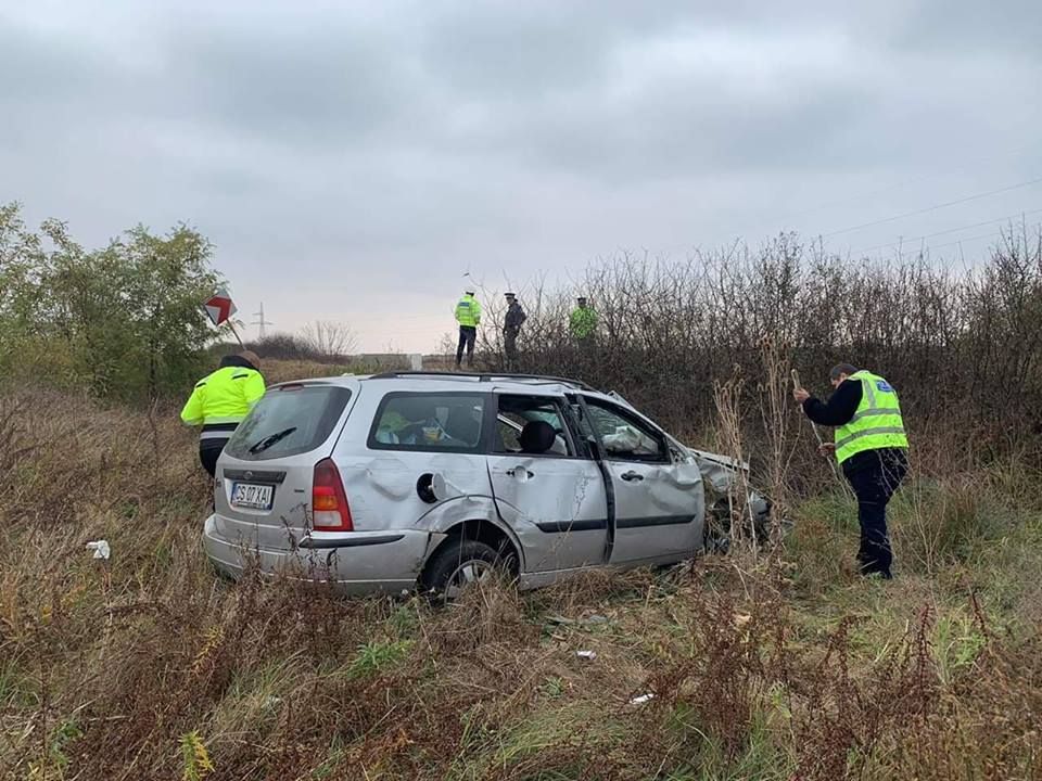 Încă un accident pe DN 58B FOTO