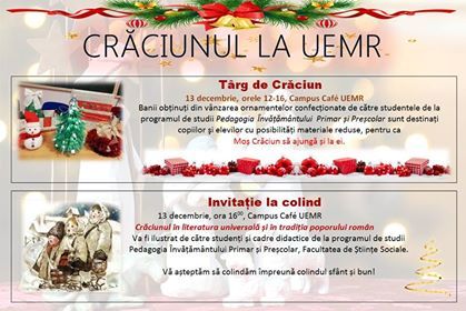 Sărbătoarea Crăciunului la Universitatea „Eftimie Murgu” din Reșița