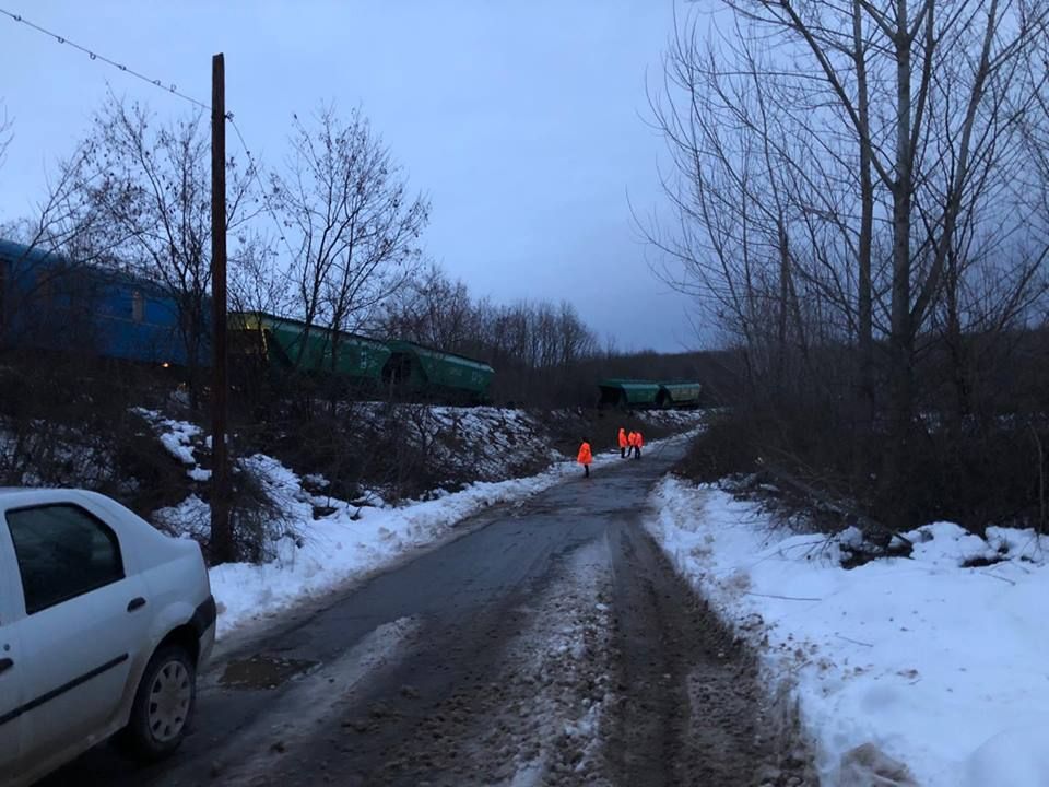 Tren deraiat lângă Oravița