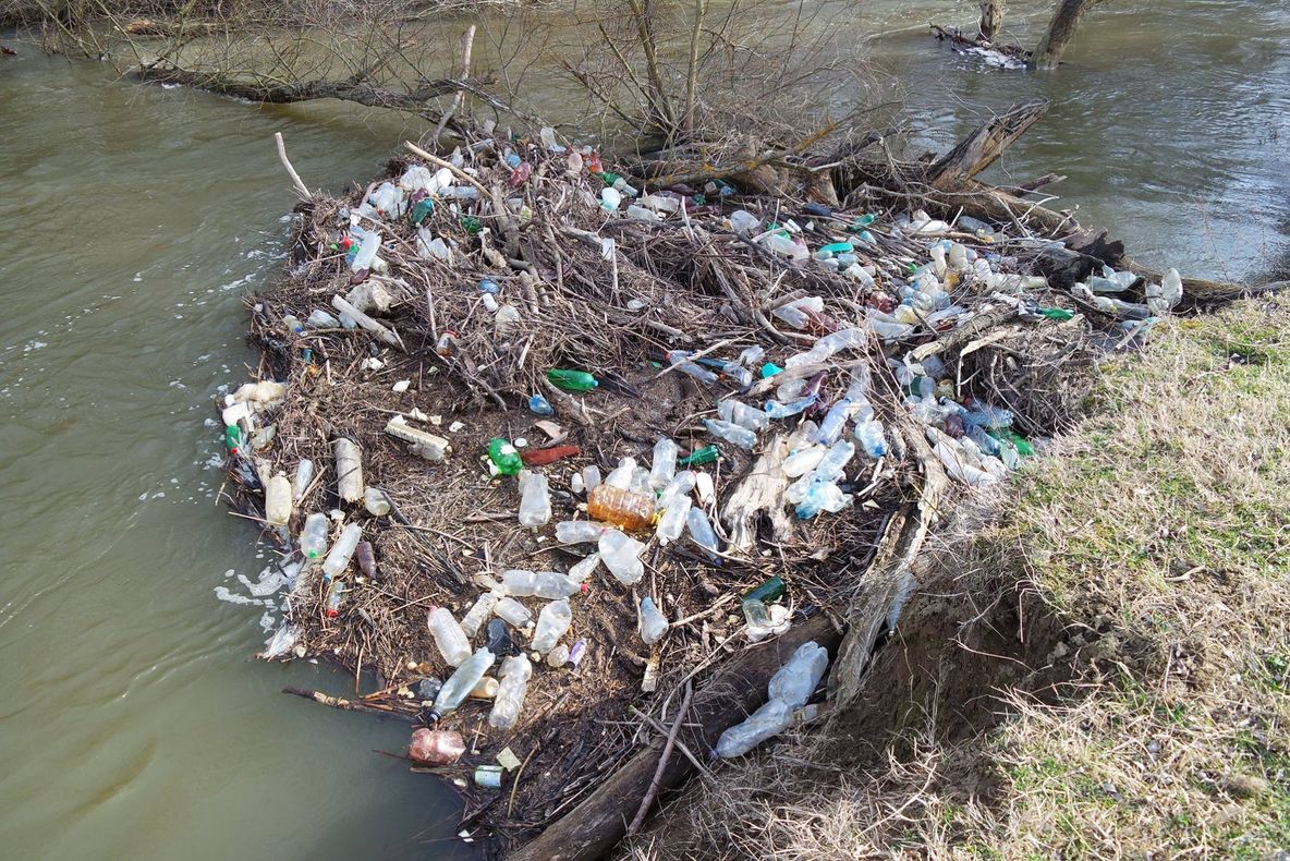 Autoritățile lasă râurile de izbeliște, doar ONG-urile mai curăță râurile de plastic FOTO