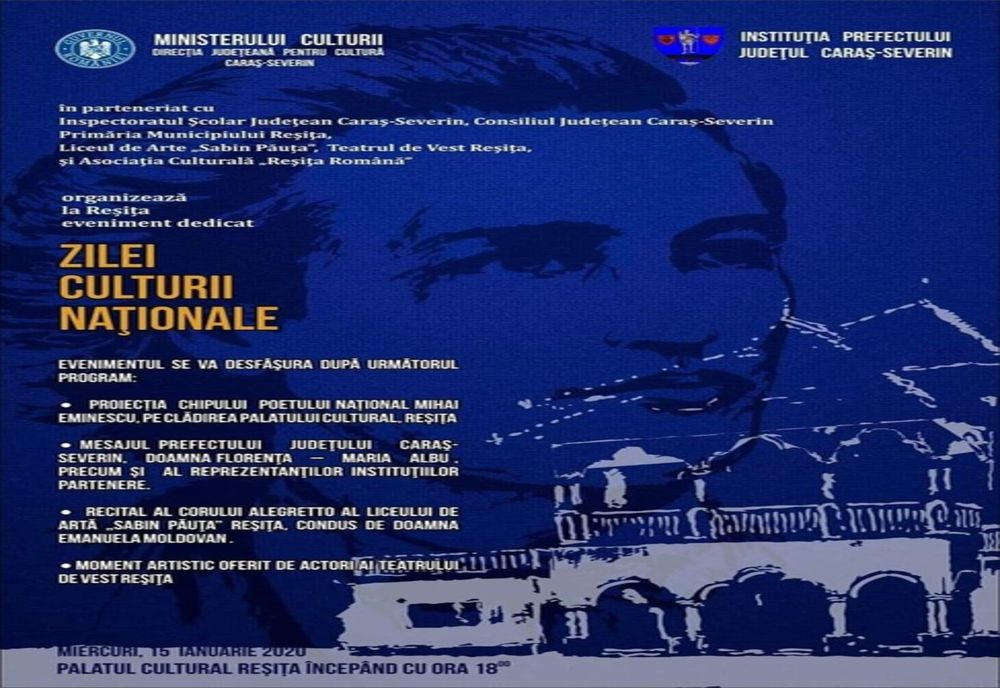 Eminescu omagiat la Palatul Cultural