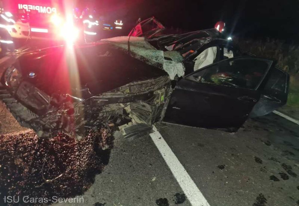 Trei victime în urma unui accident pe DN 58A Soceni-Ezeriş