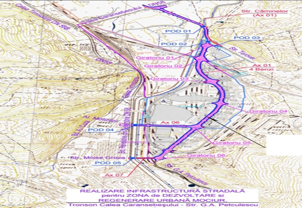 Un important pas înainte pentru construcția drumului care va face legătura între Govândari și Centrul Civic, la Reșița