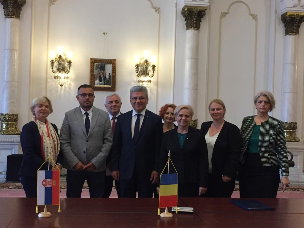 ceremonia de semnare a noului acord romano-sarb de cooperare in gospodarirea apelor transfrontaliere, 5 iunie 2019