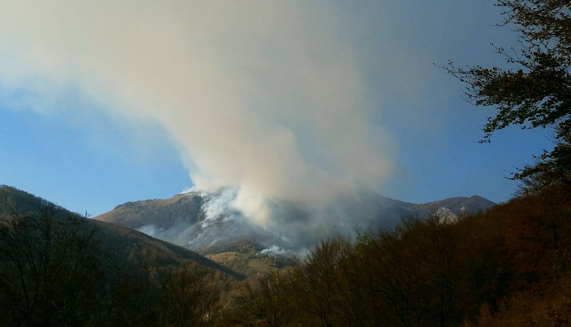 4 Incendiu de vegetație în Parcul Național Domogled – Valea Cernei