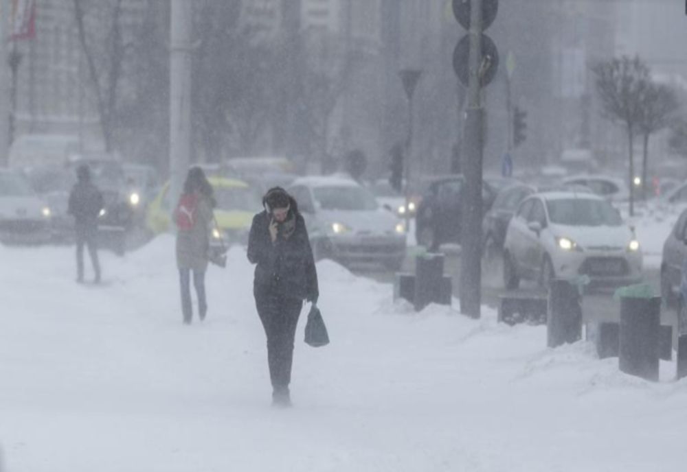 Un val de aer polar a pătruns în România, iar temperaturile vor fi mai mici chiar și cu zece grade Celsius
