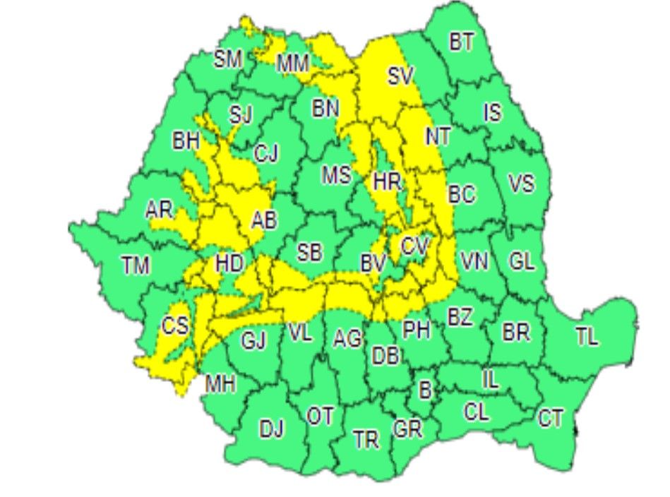 cod galben 2-3 februarie