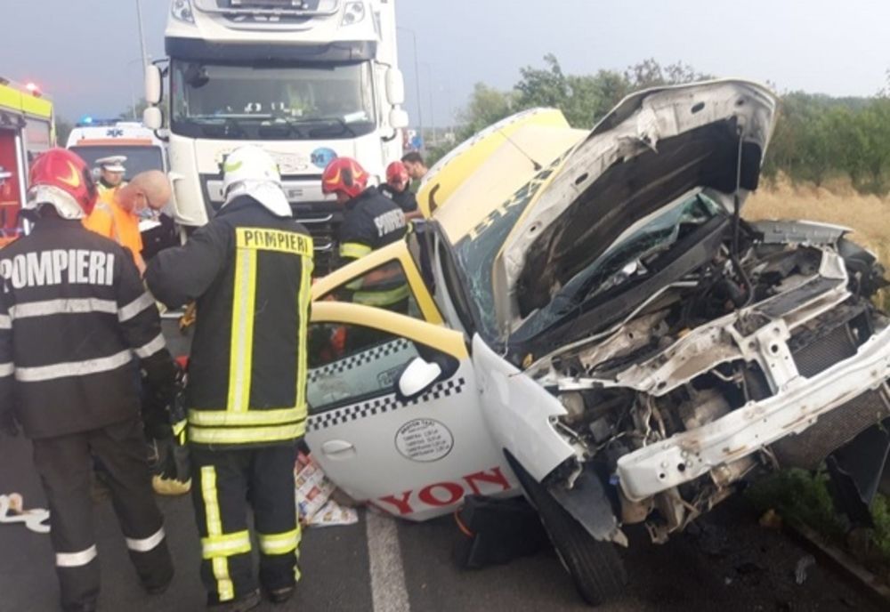 Accident cumplit pe centura Caransebeșului