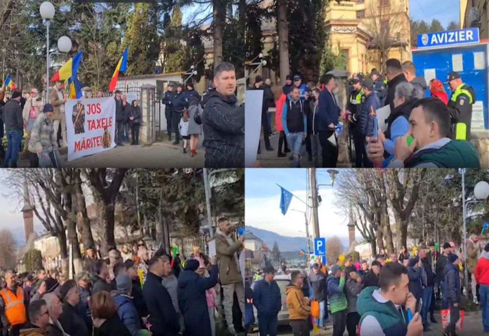 Proteste în Maramureș față de creșterea taxelor locale. Primarul a dat bir cu fugiții -VIDEO