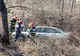 Accident aproape de Reșița: o mașină a ajuns în șanț