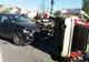 Două mașini s-au ciocnit și un autocamion s-a răsturnat. Accidente în Caraș-Severin