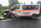 Ambulanță implicată în accident rutier pe DN 58 FOTO
