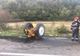 Un autoturism a rupt un tractor în două lângă Goruia FOTO