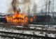 Incendiu în gara din Oravița: vagon în flăcări