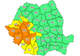 Prognoza meteo: Cod portocaliu de ploi torenţiale, furtuni, descărcări electrice şi vânt puternic, până miercuri seară, în mai multe județe din țară